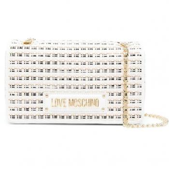 Bolso de mano Love Moschino en Blanco con Detalles Multicolores