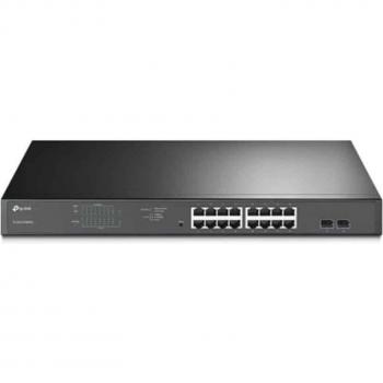 TP-Link TL-SG1218MPE JetStream 16-Port Gigabit Easy Smart PoE/PoE+ Switch with 2 SFP Slots, Rackmountable