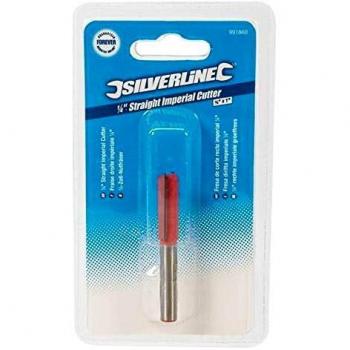 Silverline 991860 1/4-inch Straight Imperial Cutter, 3/8-inch x 1-inch