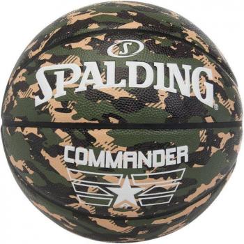 Balón de Baloncesto Spalding Commander Camo Tamaño 7 Piel Sintética Verde
