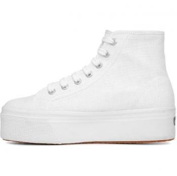 Superga 2705 Hi Top Women's Platform Sneakers White