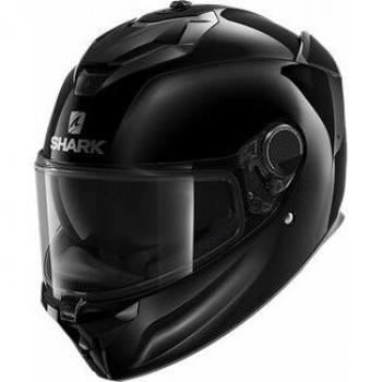 Shark Casco Integral Spartan GT Negro 2023 - Talla XS, diseño aerodinámico, sistema de ventilación avanzado, visor anti-rayaduras, interior desmontable y lavable, homologación ECE 22.05