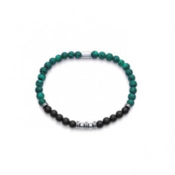 Pulsera de hombre Viceroy Beat con detalles en malaquita y ágata negra - Edición Especial