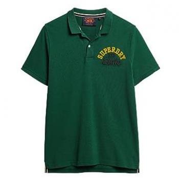 Polo Superdry Vintage Superstate Verde Intenso para Hombre, Manga Corta, Talla S