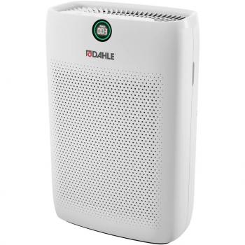 Purificador de Aire Dahle DA201 Blanco - Purificador de aire con diseño moderno, filtro HEPA, tecnología de ionización, bajo nivel de ruido, capacidad para habitaciones medianas y función de temporizador