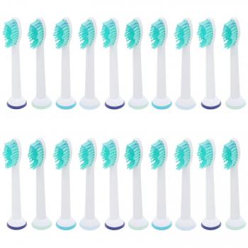 Xcellent Global Juego de 20pcs de Recambios para Cabezales de Cepillo Cabezales de Cepillo para Philips Sonicare P-HX-6014, HG168