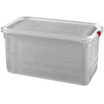 GREAT PLASTIC S.L. Contendedor de Alimentos/Fiambrera Rectangular con Capacidad de 6,5 litros, Blanco, 32,5x17,6x15