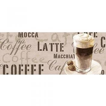 Artland 4 mm Aluminio Pared trasera cocina Protección salpicaduras Cocina Espejo azulejos Alimentos Bebidas Café Jule: Kaffee - Latte Macchiato en diferentes tamaños Inmensa selección en nuestra tienda del distribuidor! - 75x90 cm, crema, 4mm placa co