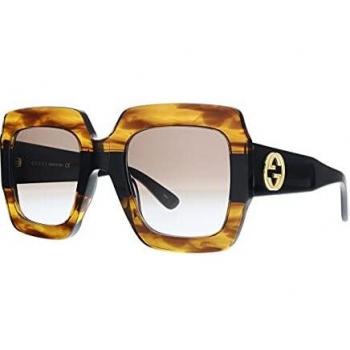 Gucci Iconic Square Sunglasses GG0178S 004, Brown, Female, Size: 54 MM