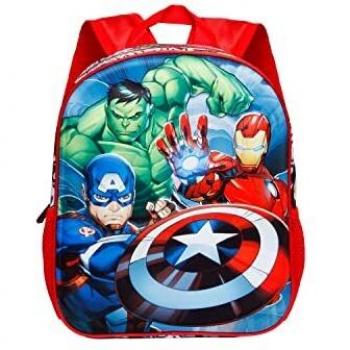 KARACTERMANIA Los Vengadores Superpower-Mochila 3D Pequeña, Rojo