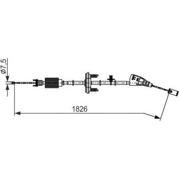 Cable de freno de mano BOSCH 1 987 482 795