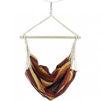 Ultranatura Serie Bali 200100001128-Silla Colgante con travesaño para 2 Personas, Aprox. 210 x 150 cm, Carga máxima 150 kg, Rainbow