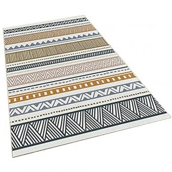 Alfombra de poliéster estampada 60 x 100 cm modelo Navajo multicolor WELLHOME