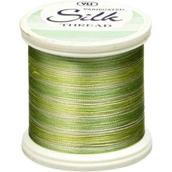 Silk Variegated Thread 200 Meters-Variegated Greens