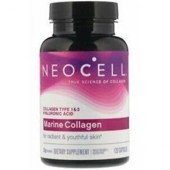 NeoCell Marine Collagen 120 Capsules - Fish-Sourced Hydrolyzed Collagen Supplement