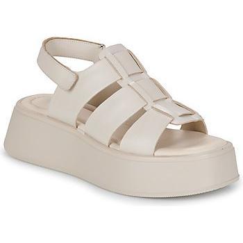 Vagabond Shoemakers White Courtney Leather Sandals, Women's Flat Sandals, Size 6 UK / Size 9 US