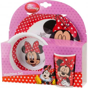 BBS GO ON - Vajilla infantil, 3 piezas, estampada Oh Minnie