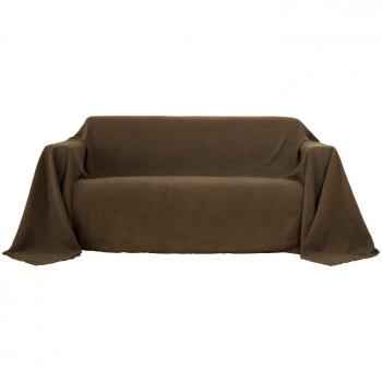 Deconovo Funda de Sofá Protege de Polvo 210 x 280 cm Marrón Oscuro