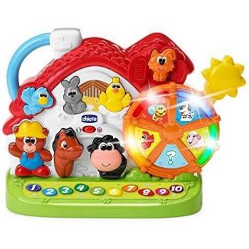 Chicco Fattoria Parlante Bilingüe Italiano/Inglés con Animales, Luces y Sonidos - Juego Educativo Electrónico 1-4 Años