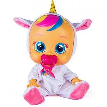 Bebés Llorones Fantasy Dreamy Unicornio Muñeca interactiva Que llora de Verdad con Chupete y Pijama - Juguete y Regalo para niñas y niños +18 Meses