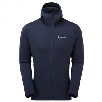 Montane Men's Large Eclipse Blue Fury Hooded Fleece Jacket