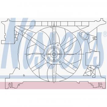Nissens 85260 Ventilador, refrigeración del motor