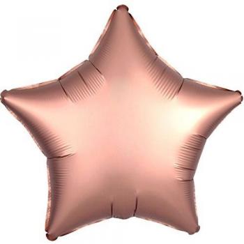 Amscan International 3682601 - Globo de satén con forma de estrella, color rosa/cobre