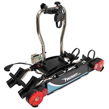 Portabicicletas Twinny Load e-Carrier II - Soporte trasero, inclinable y compatible con 2 bicicletas hasta 59 kg