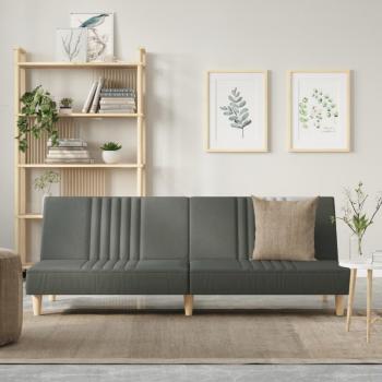 vidaXL Dark Grey Fabric Convertible Sofa Bed