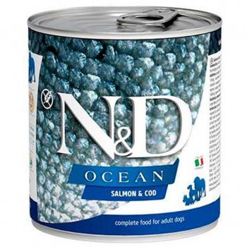 Farmina N&D Ocean Adult Dog Salmón y Bacalao Comida Húmeda en Lata 285g