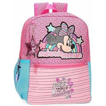Disney Minnie Pink Vibes Mochila Rosa 25x32x12 cms Poliéster 9.6L