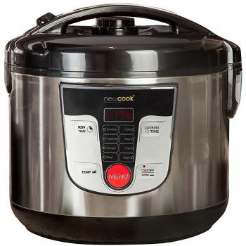 NEWLUX-Robot de Cocina Multifunción 5L Mod.Newcook con Cubeta Antiadherente, Programable 24H, 9 Funciones y 8 Menús automáticos. Mantiene Caliente 24H