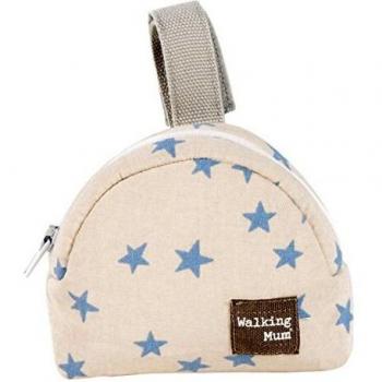 Walking Mum Estrella - Funda para chupete, color beige/azul