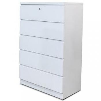 Sinfonier Vitoria Blanco 5 Cajones con Bloqueo 76x120 cm