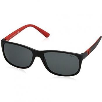 Polo Ralph Lauren Men\'s 0Ph4109 524787 59 Sunglasses, Black