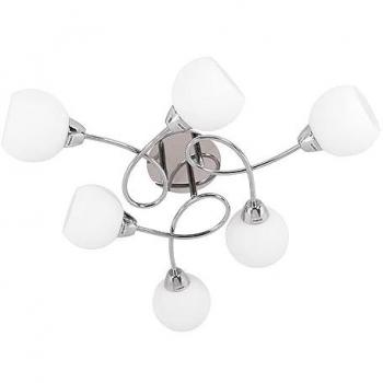 Plafón UMBRIA 6xE14 Al.16xD.69cm Cromo