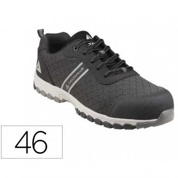 Zapato de seguridad Deltaplus Boston Deportivo Poliéster con Refuerzo TPU Suela Sellada Negro Talla 46