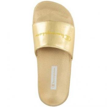 Sandalias Champion Slide Queens Amarillo Mujer
