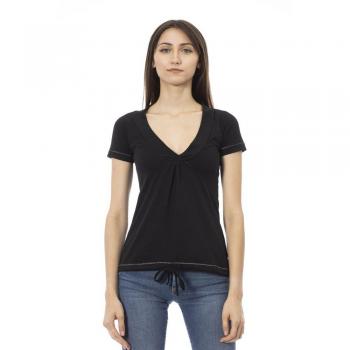 Trussardi Action Black Cotton T-Shirt - Women's Size M