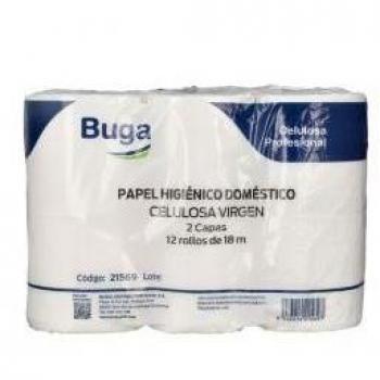 Papel higiénico doméstico de 2 capas - Pack de 108 unidades