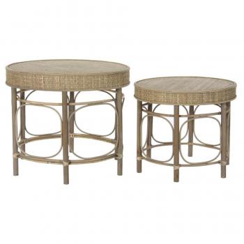 Mesa auxiliar DKD Home Decor 61 x 61 x 52 cm Natural Madera