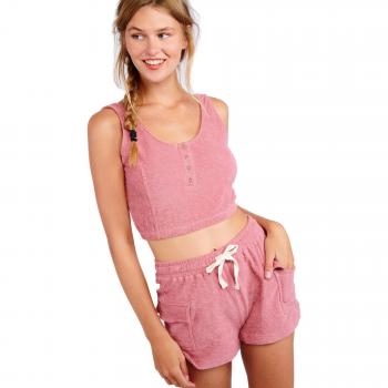 Banana Moon Cleon Palmas Women's Crop Top Tank in Rose M
