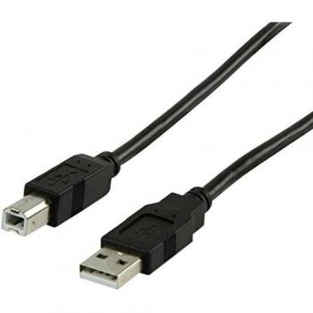 Valueline 2m USB Type A to USB Type B Male Cable - Black