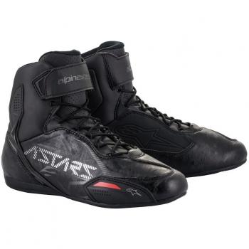 Alpinestars Faster-3 Motorcycle Shoes - Black/Gunmetal for Men