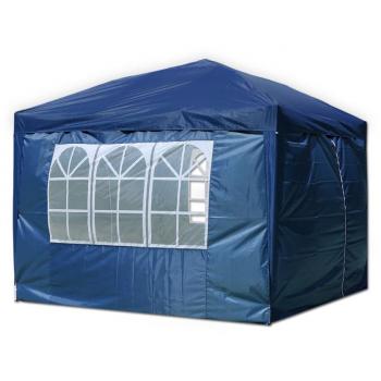 HG® Carpa carpas 3x3m Pabellón plegable Tienda de pabellón de cerveza Pabellón de jardín Tienda de fiesta en verde Tienda impermeable Tienda plegable Color seleccionable con bolsa de transporte PVC azul