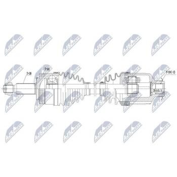 Árbol de transmisión NTY NPW-KA-342 - Alta calidad y durabilidad
