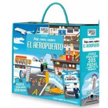 Manolito Books-9789461887160 Libro con Puzzle Aeropuerto 28x23, Multicolor