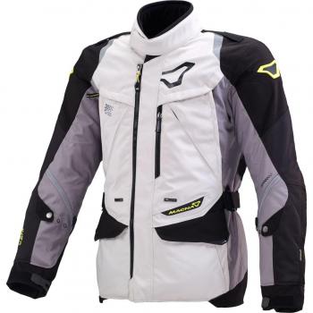 Macna EQUATOR CHAQUETA MOTORISTA GRIS CLARO GRIS OSCURO NEGRO L