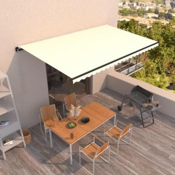 Toldo retráctil manual Día y Noche color crema 500x300 cm
