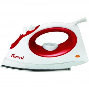 Plancha a Vapor Girmi ST01 1800W con Suela de Acero Inoxidable Roja y Blanca